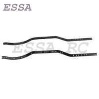 Black Steel 6x6 Chassis Frame Rails For Axial SCX10 90046 90047 1/10 RC Crawler Car Parts
