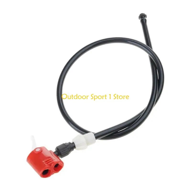 A0KA Road Bike Pump Nozzle Hose Adapter Valves Bicycles Valves Connector Double Head Pumping Parts Accessories Easy to Use view 5