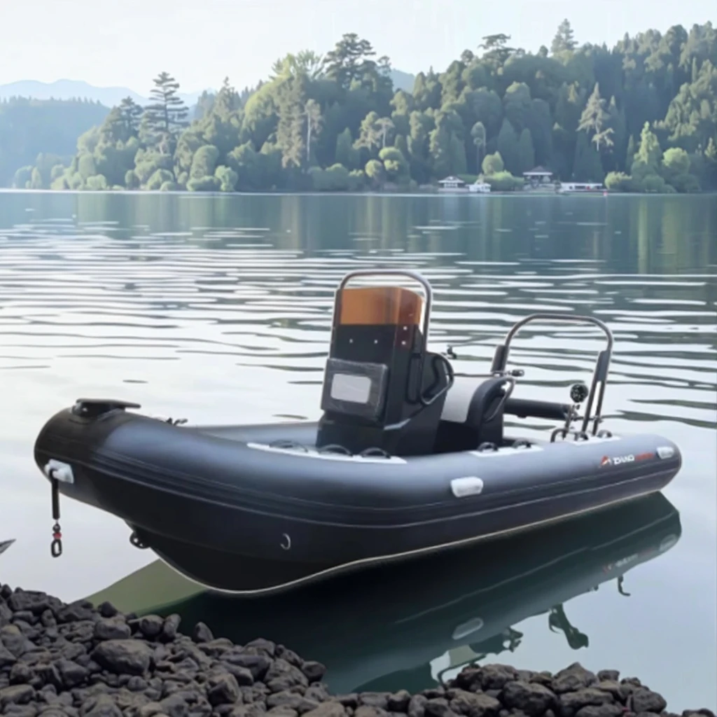 RIB 500 Hypalon Inflatable Rigid Bottom Boat Hull Inflatable Fishing Cabin Good Stability Rib Boat