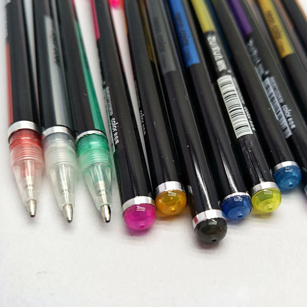

Gel Pens 1.0Mm Neon Color Pen Set Smooth Writing Coloring Craft Scrapbooking Sketching Durable Fine Tip Applicable For