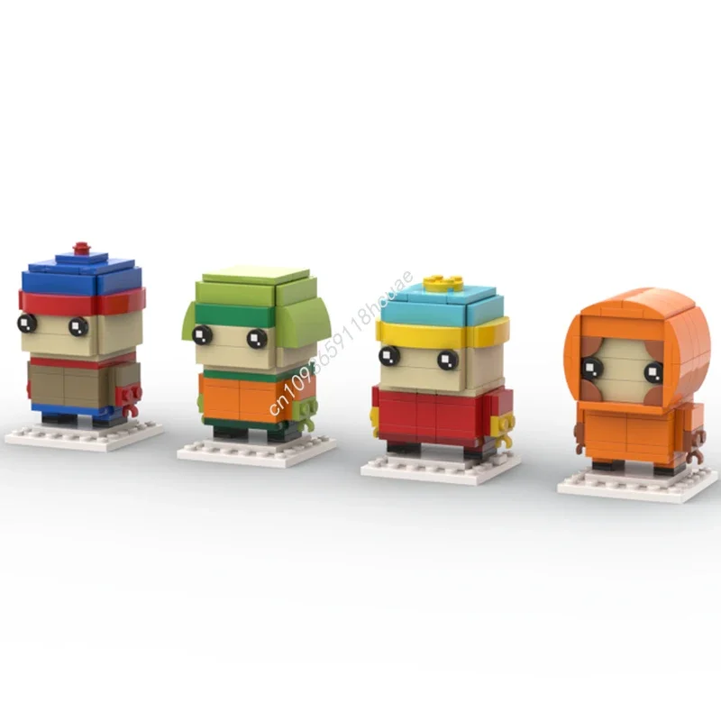 

336 деталей MOC South Park Brickheadz: Рождественский подарок, развивающий конструктор для самостоятельной сборки