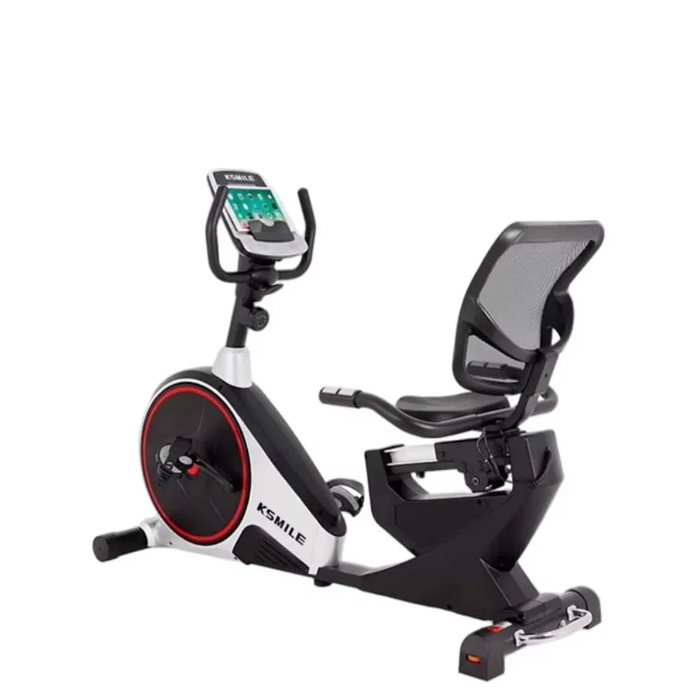 

K8731R Home Horizontal Fitness Bike Dynamic Bike Indoor Bicycle Training Fitness Equipment 15 Speed Magnetic Control