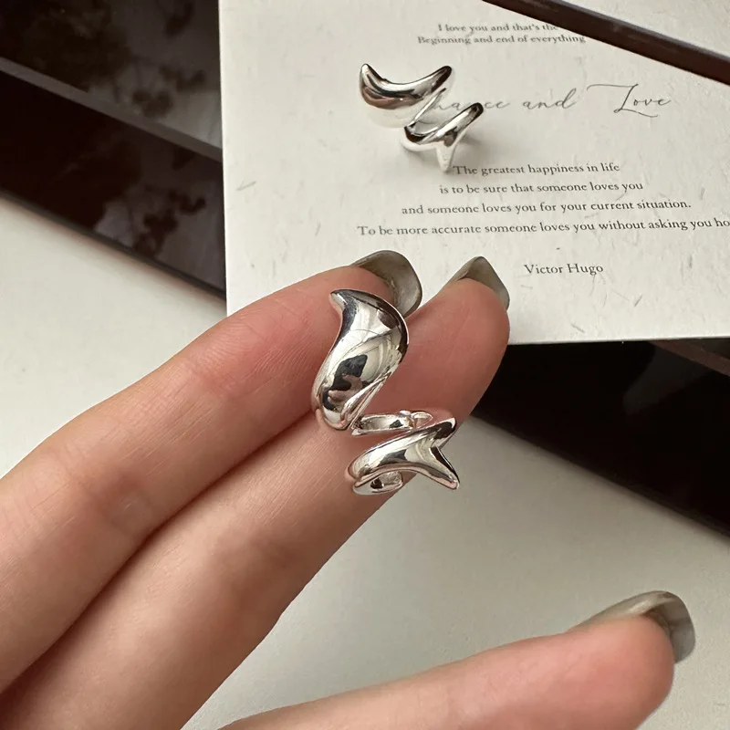

Новые корейские гладкие серьги из стерлингового серебра S925 с японским дизайном для женщин