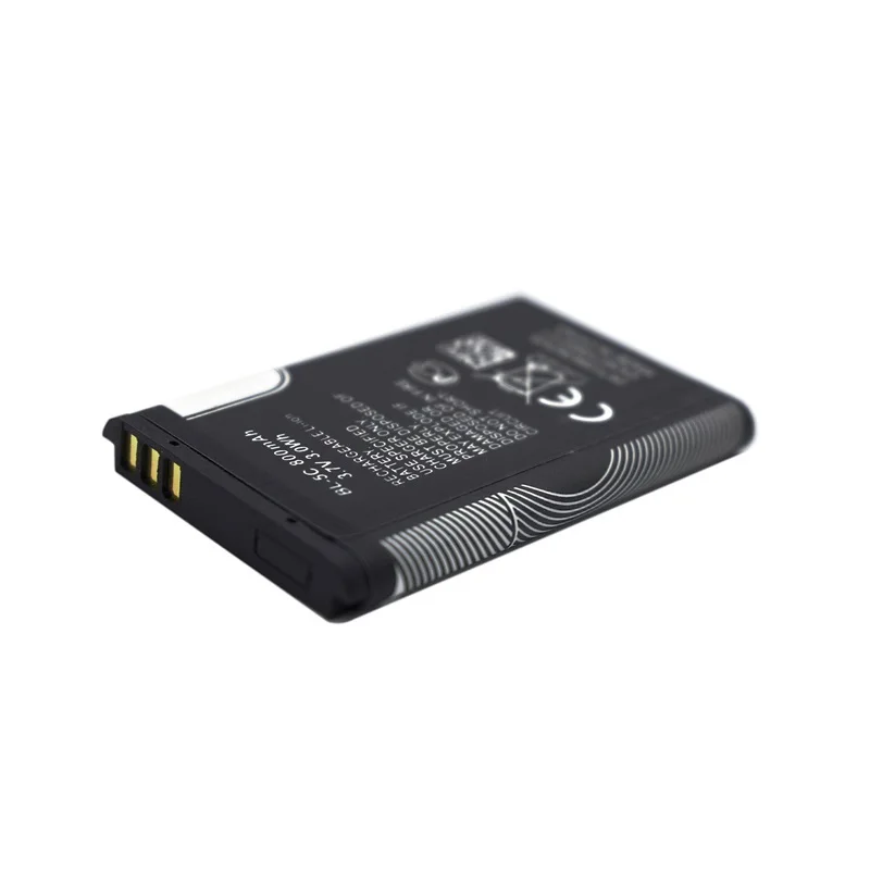 3.7V 600mAh Battery BL-5C BL5C BL 5C Rechargeable Batteries For Nokia 2112 2118 2255 2270 2280 2300 2600 2610 3125 3230 1pcs