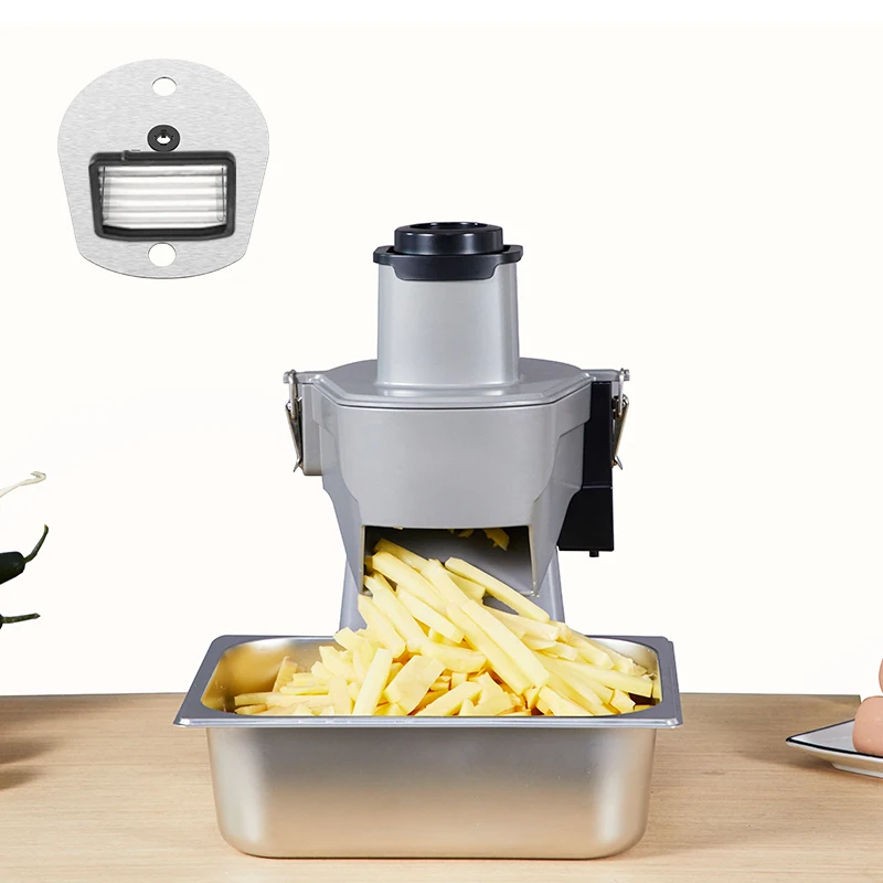 Electric Commercial vegetable dicer slicer shredder machine for Ginger Onion Cabbage Radish Cucumber Celery French fries cutter