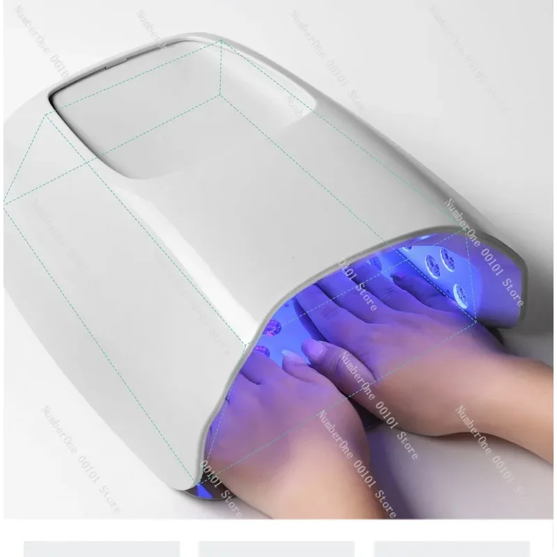 126W High Power Nail Lamp with Fast Curing, UV LED Light for Salon Use, Electric Gel Polish Dryer
