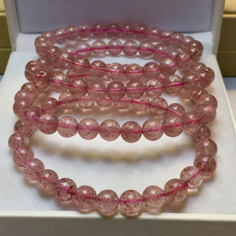 

Новый модный универсальный браслет для волос с клубничным дизайном в форме круга