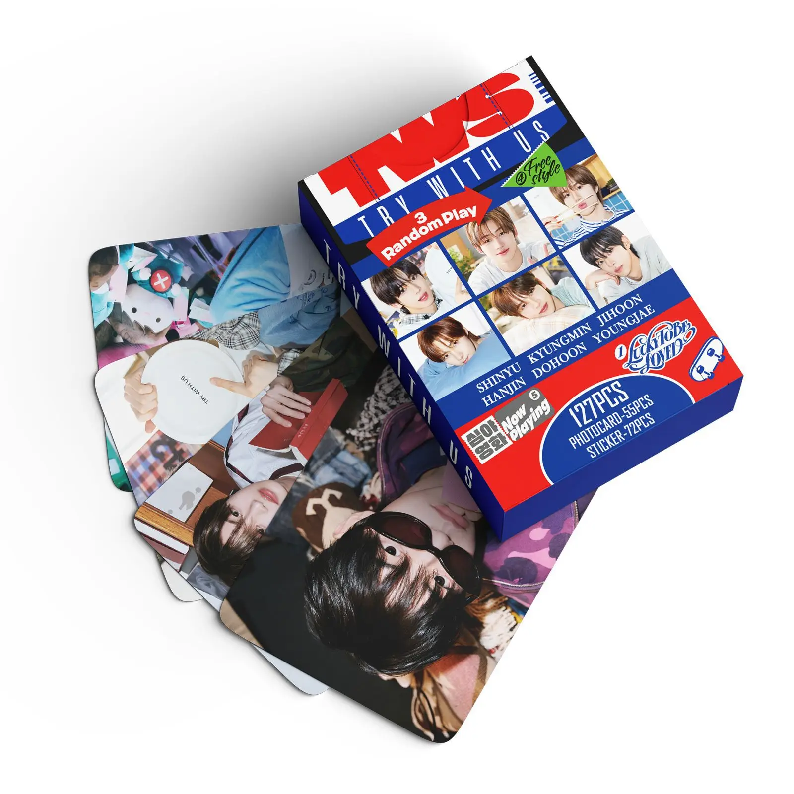 127 ชิ้น/เซ็ต TWS Idol ใหม่อัลบั้ม TRY US Lomo การ์ด YOUNGJAE HANJIN SHINYU DOHOON JIHOON HD Printd Photocards สติกเกอร์แฟนของขวัญ