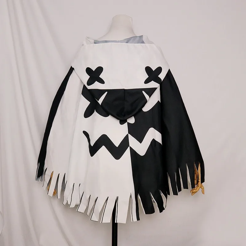 

Halloween printed cloak cape shawl integrated performance costume prop film script outfit