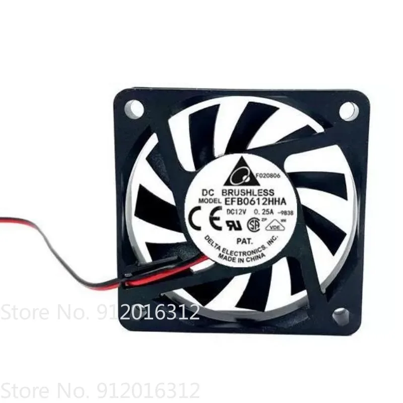 

New Cooler Fan for AFB0612HHA Cooling Fan 12V 0.25A 6CM 6010 60 * 60 * 10MM