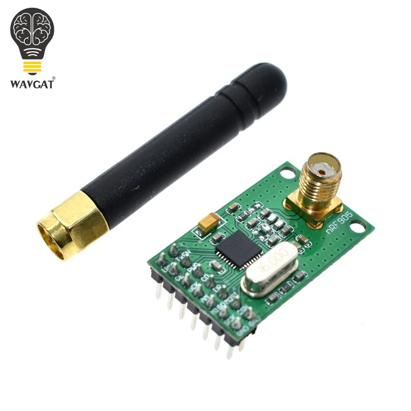 1/3PCS NRF905 Wireless Transceiver Module Wireless Transmitter Receiver Board NF905SE With Antenna FSK GMSK 433 868 915 MHz