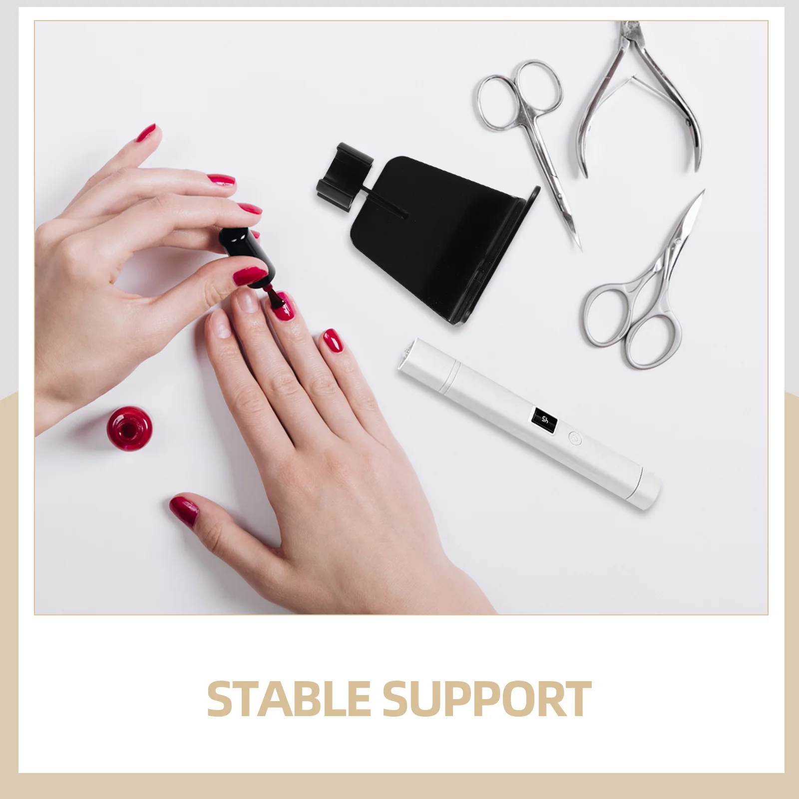 Supporto per lampada per unghie portatile da 4 pezzi Supporto per asciugatrice per smalto gel UV portatile Mini supporto per luce per supporto per asciugatrice per smalto gel per nail art