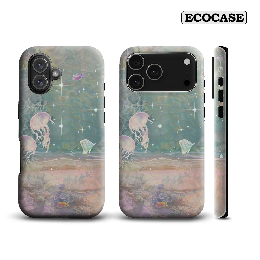 Verträumte Unterwasserritts IPhone 17 Must-Haves Handyhülle für IPhone 17 16 15 14 13 12 11 Pro Max Plus Doppelschichtige Rückseite