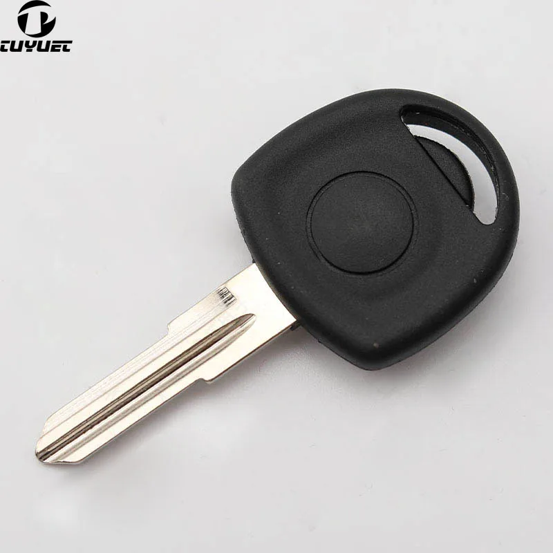 10 pçs chave do transponder escudo para opel buick sail chevrolet substituição chave em branco lado direito lâmina chave