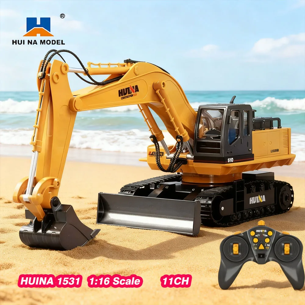 

Радиоуправляемый экскаватор HUINA 1531 1/16, 11 каналов, радиоуправляемый грузовик, 2,4G, радиоуправляемый автомобиль, трактор, модель строительной инженерной машины, игрушки для мальчиков