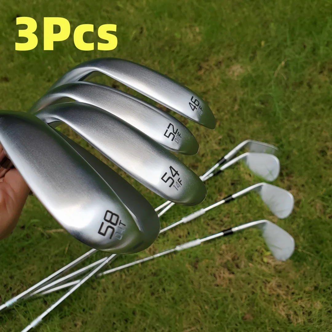 Golf Wedges Set Silver 3Pcs S11 Golf Wedge Golf Clubs Golf Steel Shaft