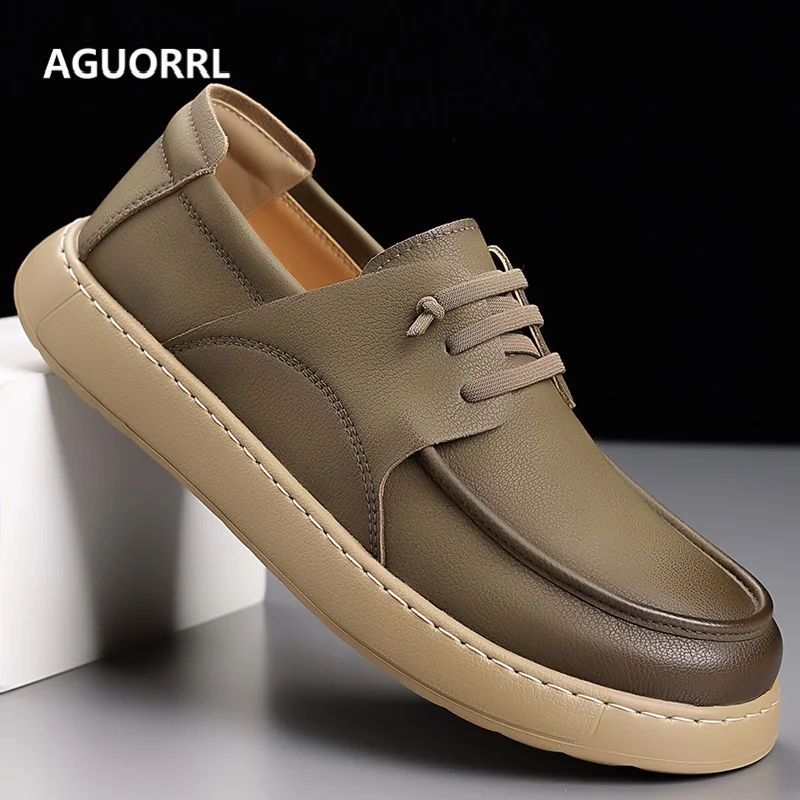 Men's retro sports Boken shoes men's shoes 2026 new soft sole breathable versatile one foot casual men's leather shoes