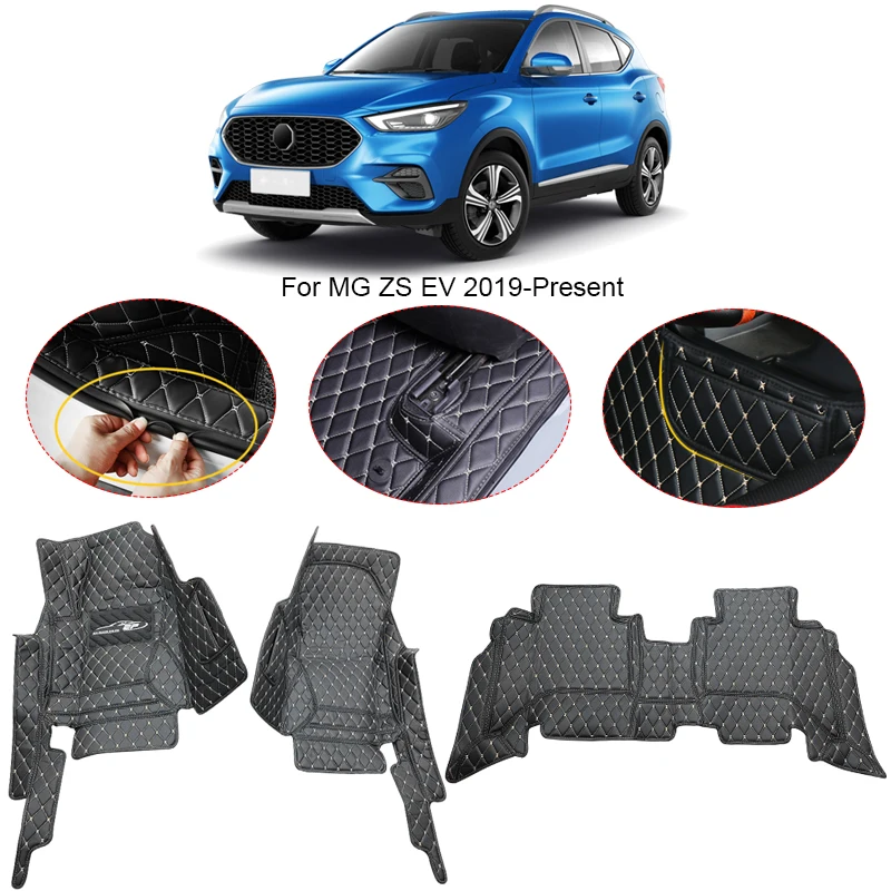 

3D Full Surround For MG ZS EV 2019-2025 Car Floor Mat Protect Liner Foot Pad Carpet PU Leather Waterproof Cover Auto Accessories