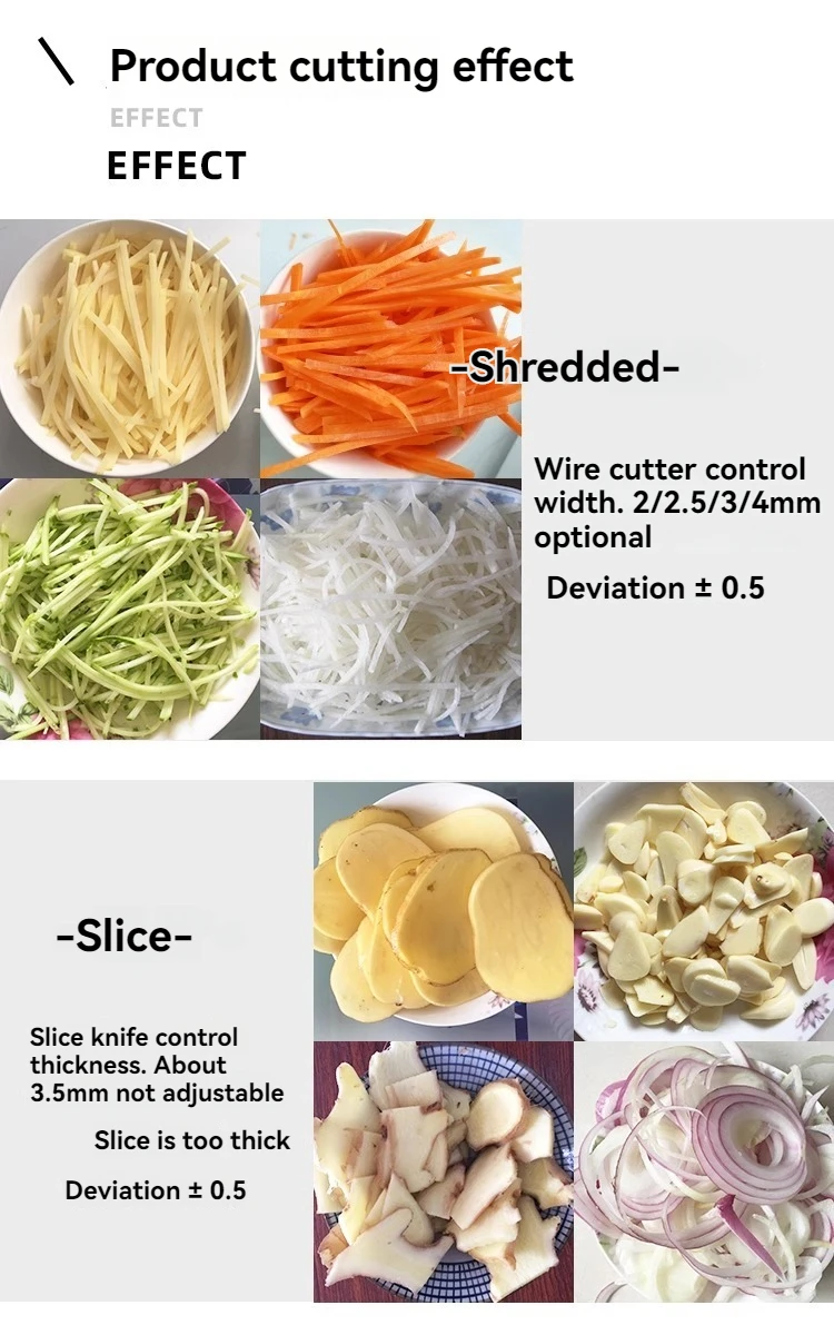 220V/180W Automatic Potato And Radish Slicing Machine Multi-Function And High Efficiency Vegetable Cutter 220 Electric Slicer