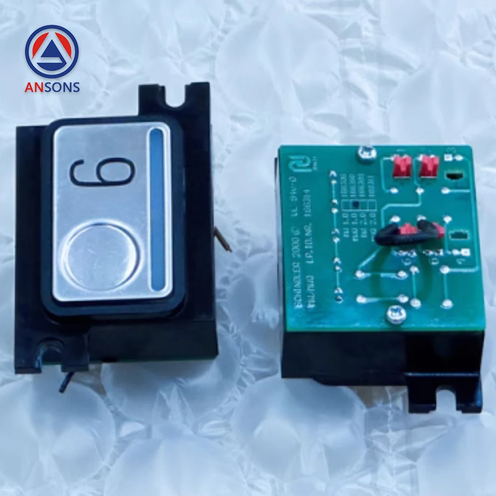 M-Type Elevator Push Button Square DS Aluminium Surface Ansons Elevator Ersatzteile