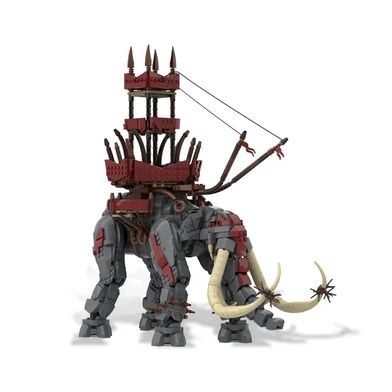 Rings Movie Model Moc Building Blocks War Elephant - Ivory Horn Model Technology Bricks DIY Assembly Holiday Toy Set Gifts