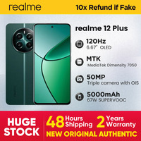 realme 12+ 5G 120Hz Ultra Smooth OLED Display 67W SUPERVOOC Charge MTK Dimensity 7050 12 Plus