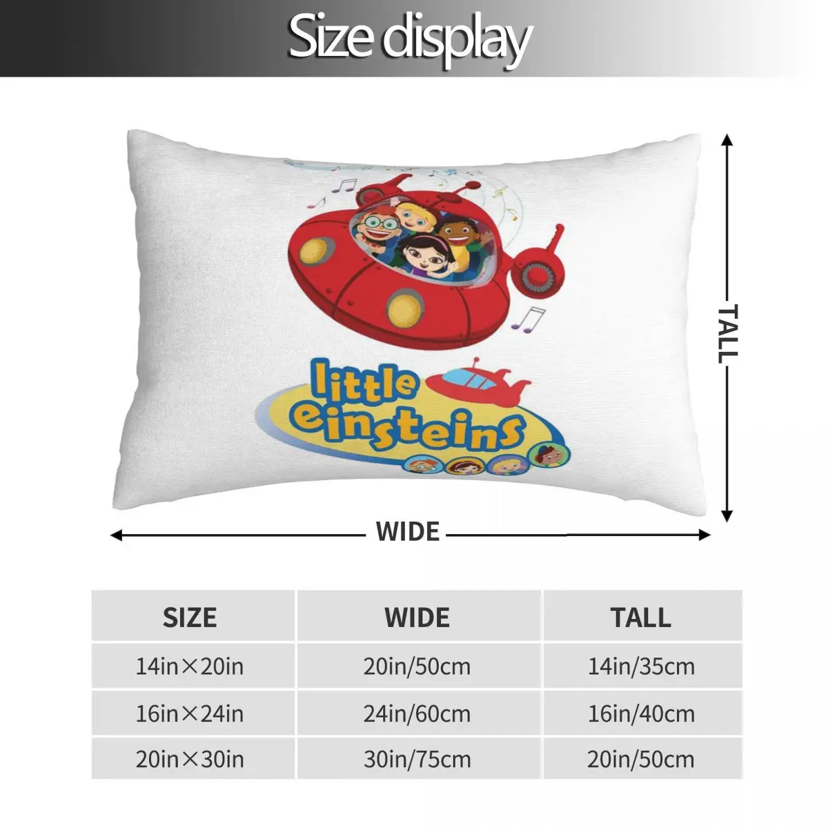Funny Little Einsteins Clothes Little Einsteins Car Rectangle Pillowcase Cushion Cover Decorative Bed Home Comfort Throw Pillow