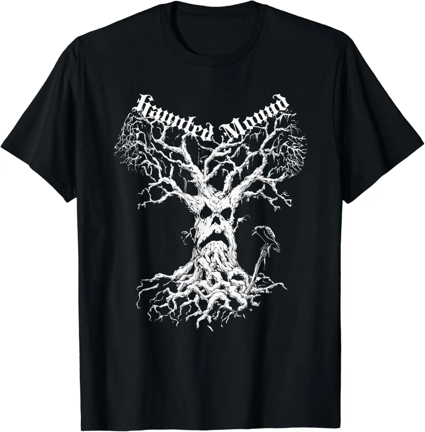 Sematary merch. Design a Ghost tree. Haunted Mound T-Shirt