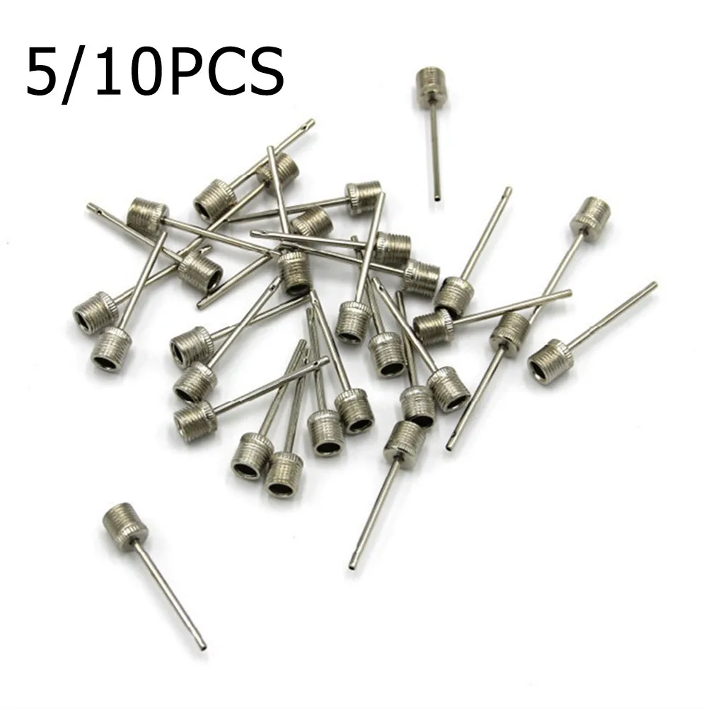 5개입 공 풍선 펌프 바늘 전문 스포츠 배구 축구 농구 공기 주입 바늘 볼 밸브 어댑터