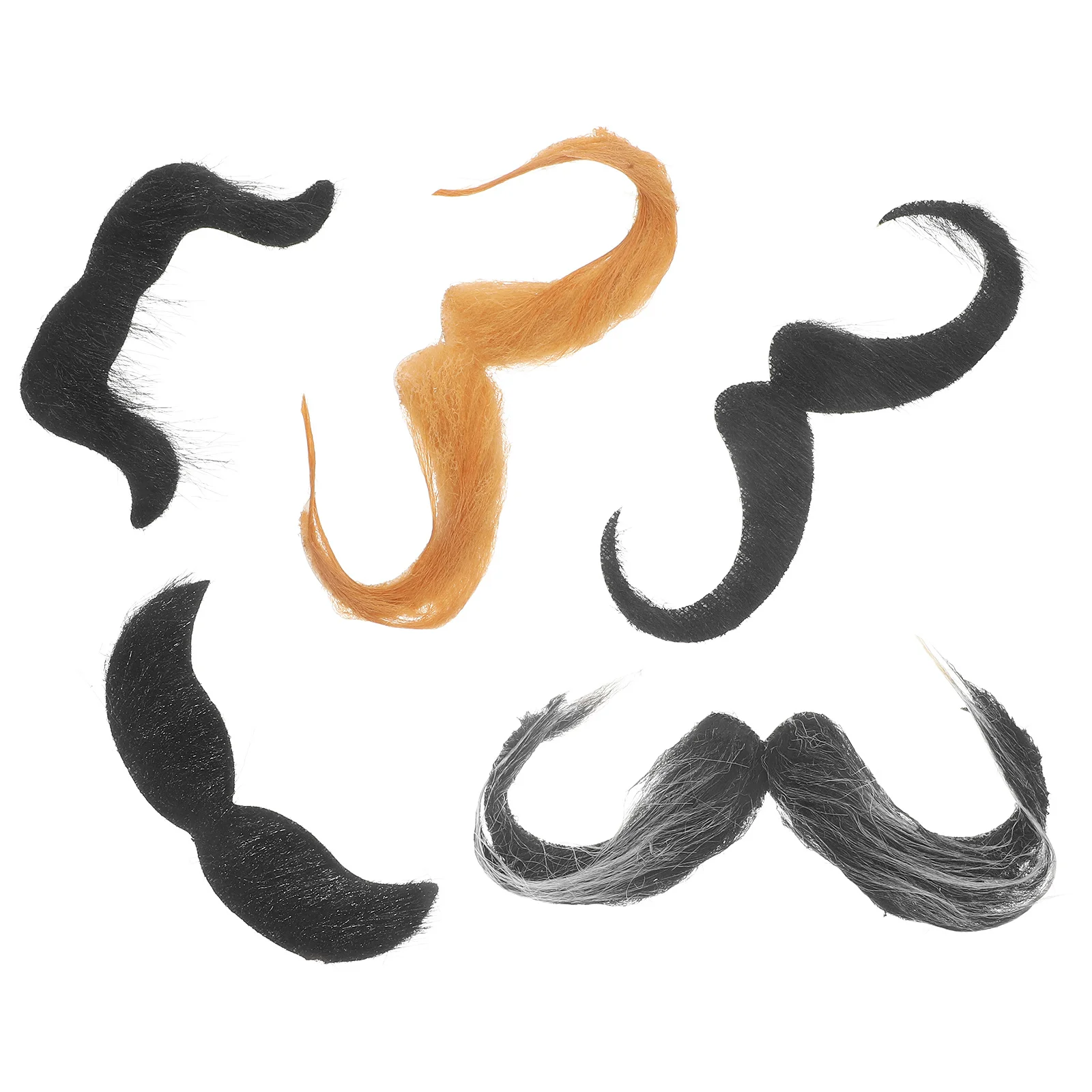 1 Zestaw Wygodny Krój Realistyczne Wąsy Sztuczna Broda Halloween Cosplay Kostium Rekwizyt Fotograficzny Sztuczna Broda dla Mężczyzn Rekwizyty na Imprezę Halloween