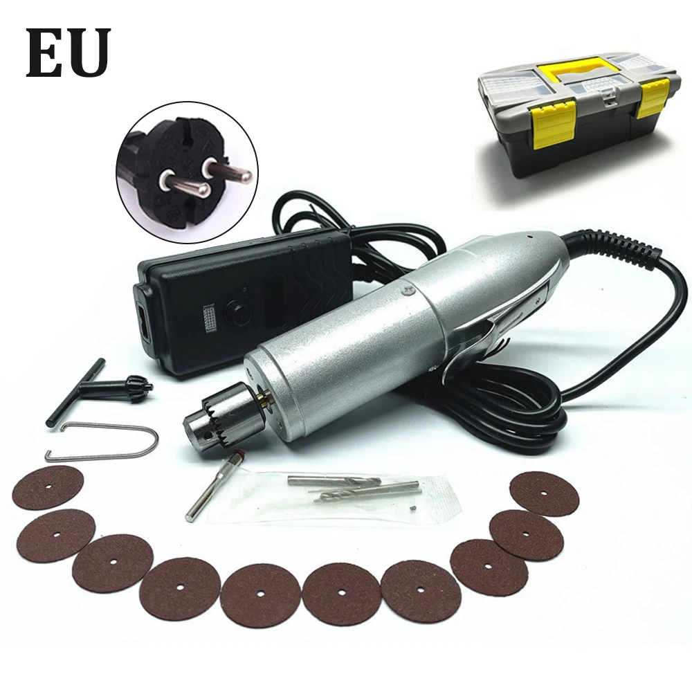 P500-3 Mini Hand Electric Drill 0.3-4mm Portable Stepless Speed Regulation Electric Drill Grinder Engraver Pen Polishing Machine