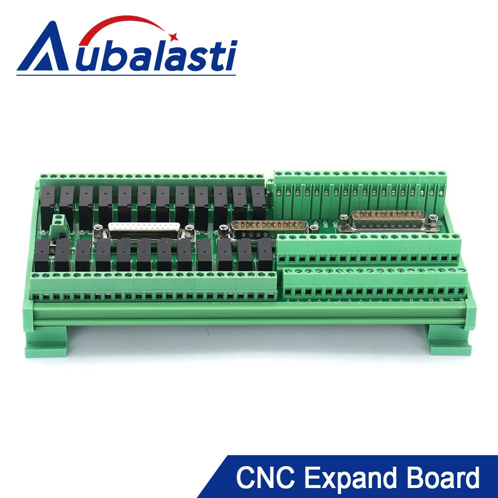 Aubalasti IO Expand Board With 4Pcs DB25 Cable for XC809D CNC Control System