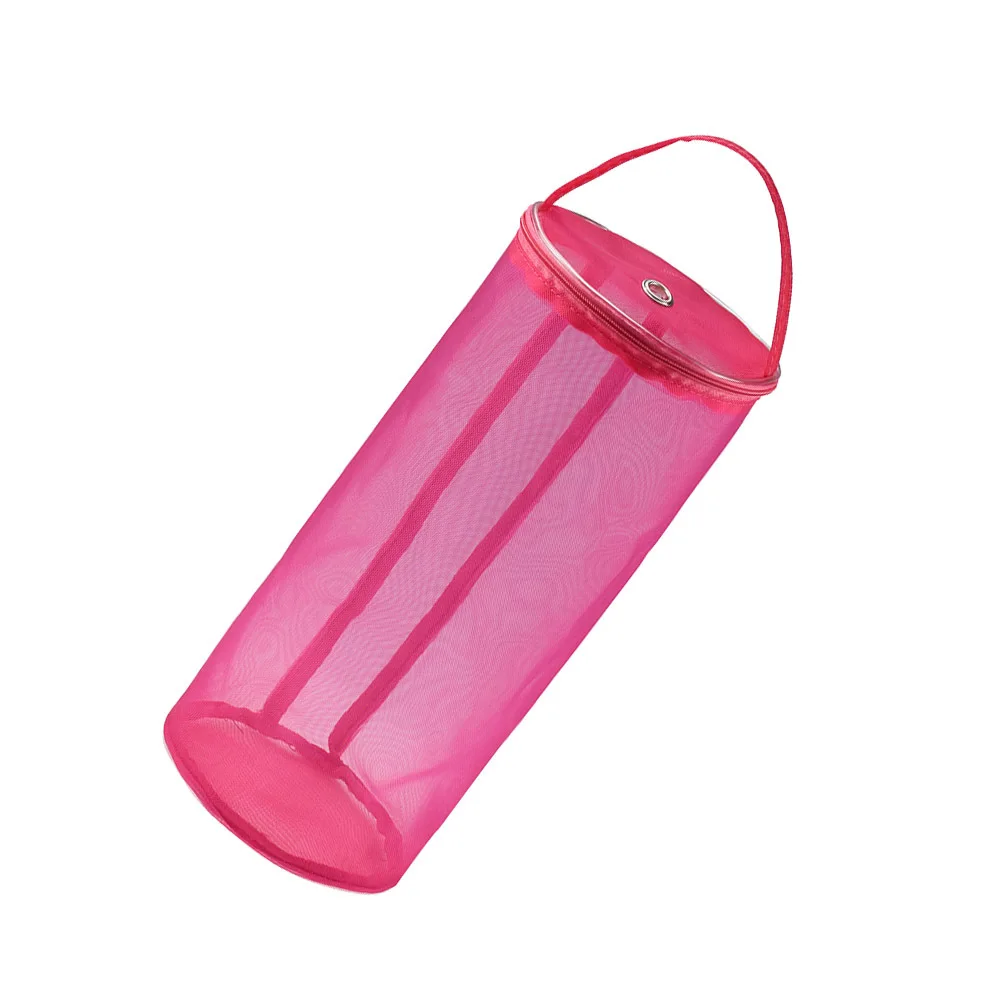 

Rose Red Wool Yarn Storage Bag Durable Knitting Holder Tote Organizer Crochet Hook Storage Pouch for Travel and Home Use