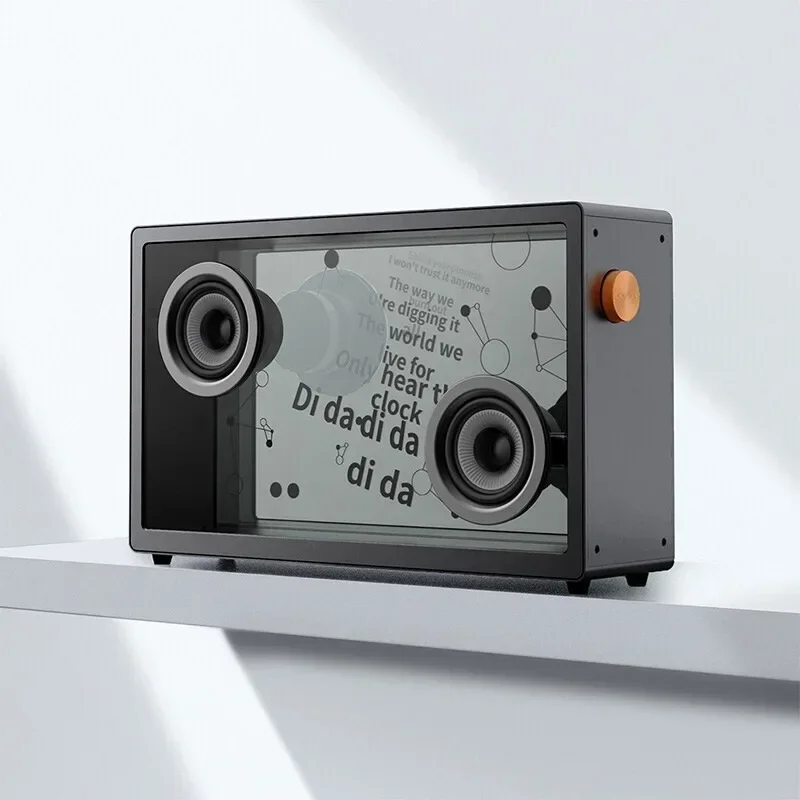 Floating lyrics audio transparent visual subtitle display wireless HIFI bluetooth speaker