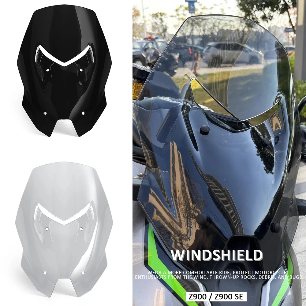 

Accessories Visor Windscreen Z900 Z 900 SE Sport Windshield Motorcycle Fits For KAWASAKI Z900 Z 900 SE 2025 2026