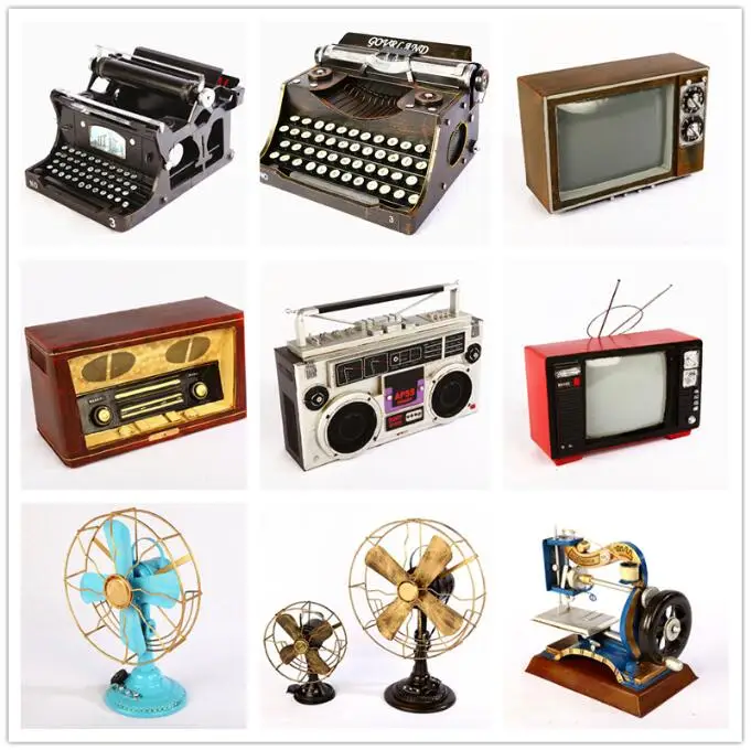 Vintage Camera Iron MetalCamera Model Photography Props Home Decor Vintage Old-Fashioned Projector Model Christmas gifts