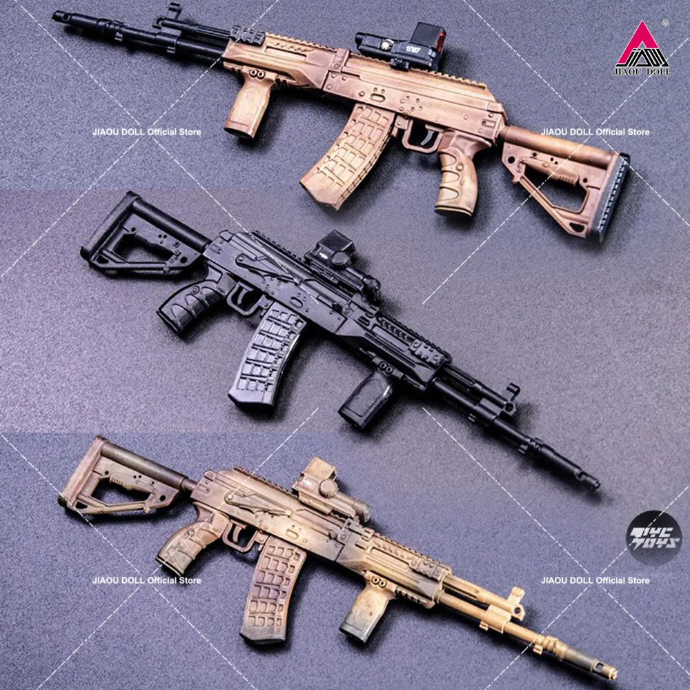 HASUKI WM-03 1/12 AK-12 Sniper Rifle 8.5cm ABS Weapon Model Fit 6'' Soldier Action Figure Dolls Accessories