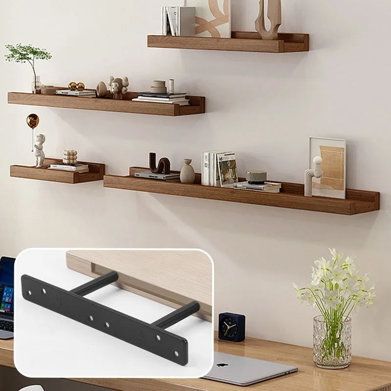 2pcs Heavy Duty Hidden Shelf Brackets Hardware,Solid Steel Support Rods Wall,Floating Shelves Bracket,for Kitchen, Living Room