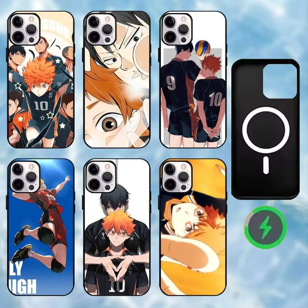 

H-Haikyu Phone Case For iPhone17,16,15,14,13,12,11 Plus,Pro Max Magnetic For Magsafe Wireless Charging