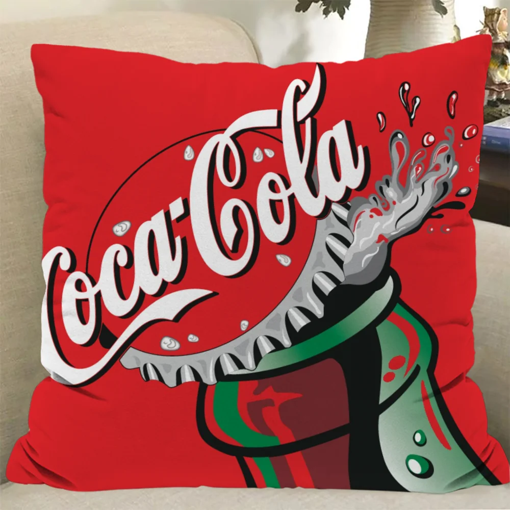 Coca Cola Decorative Cushion Cover Pillow Covers Decorative Home 45x45 Cushions Covers Sleeping Pillows Sofa 50x50 40*40 Textile