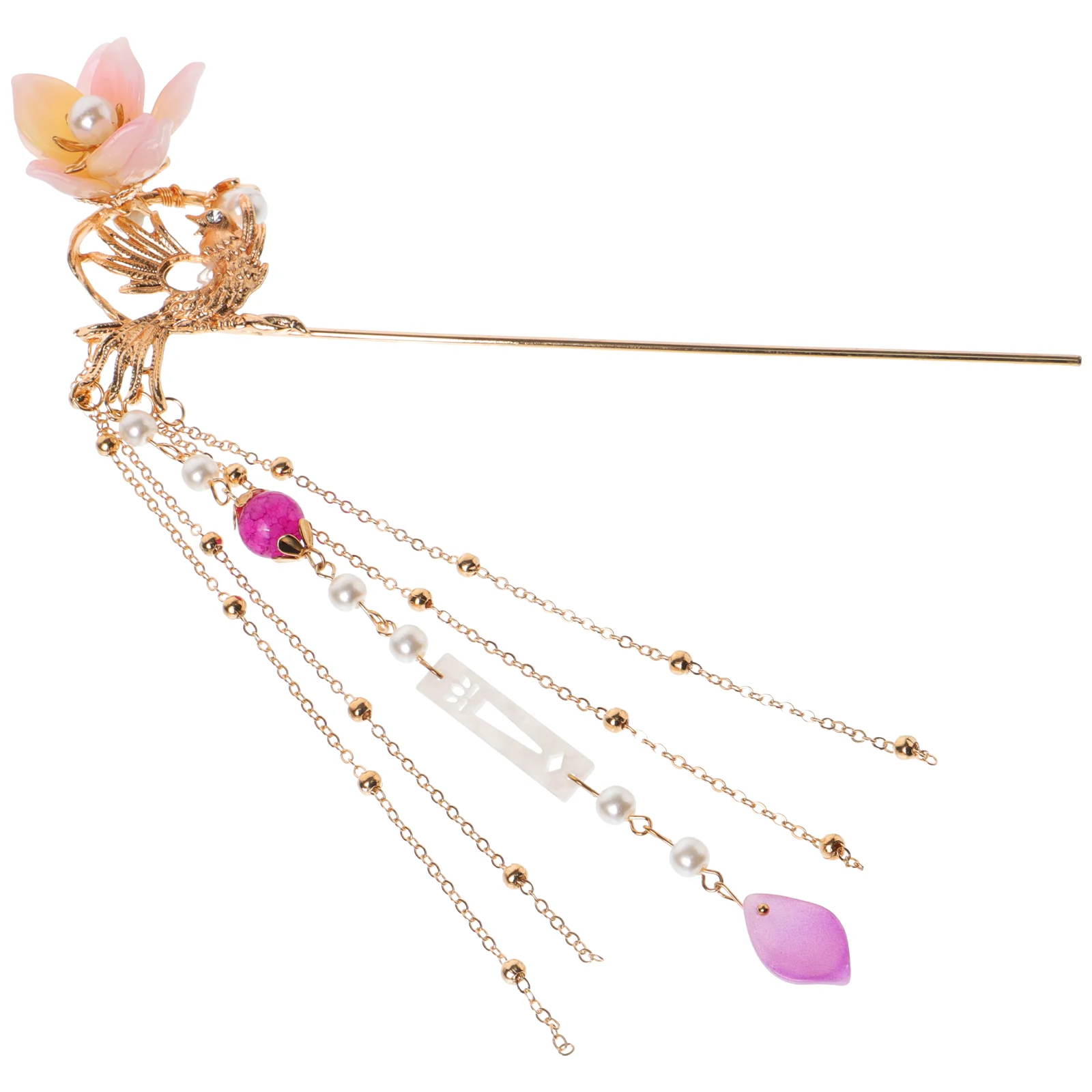 

Pearl Hairpin Jewelry Vintage Clip Chinese Step Shake Metal Miss Tassel Accessories Classical