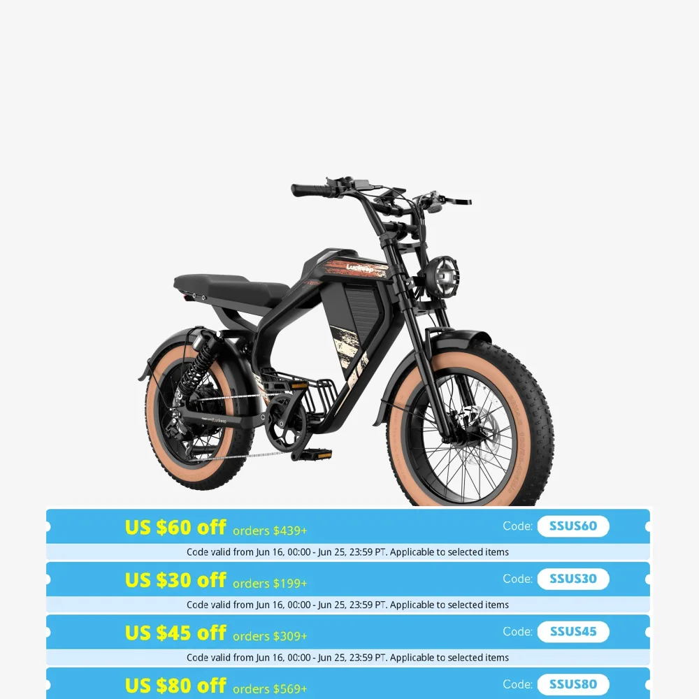 

LUCKEEP M5 20" Electric Dirt Motorbike 1000W Motor 48V 15Ah Battery