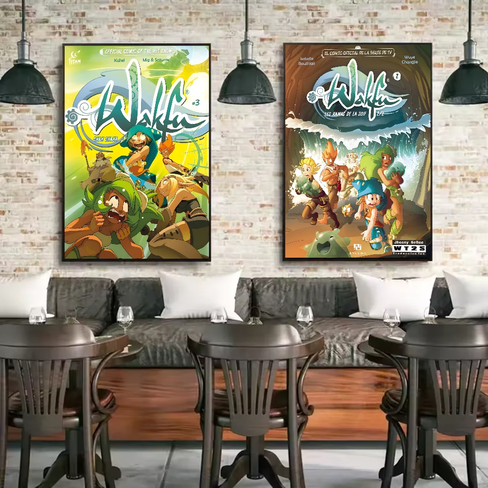 Wakfu HD Canvas Poster HD art sticky wall waterproof home living room bedroom bar aesthetic decoration