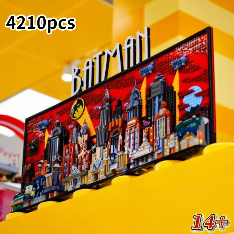 Big Sale 76271 4210PCS Anime Series Bat City Architecture Skyline Building Kit Gift for Birthdays Decorative