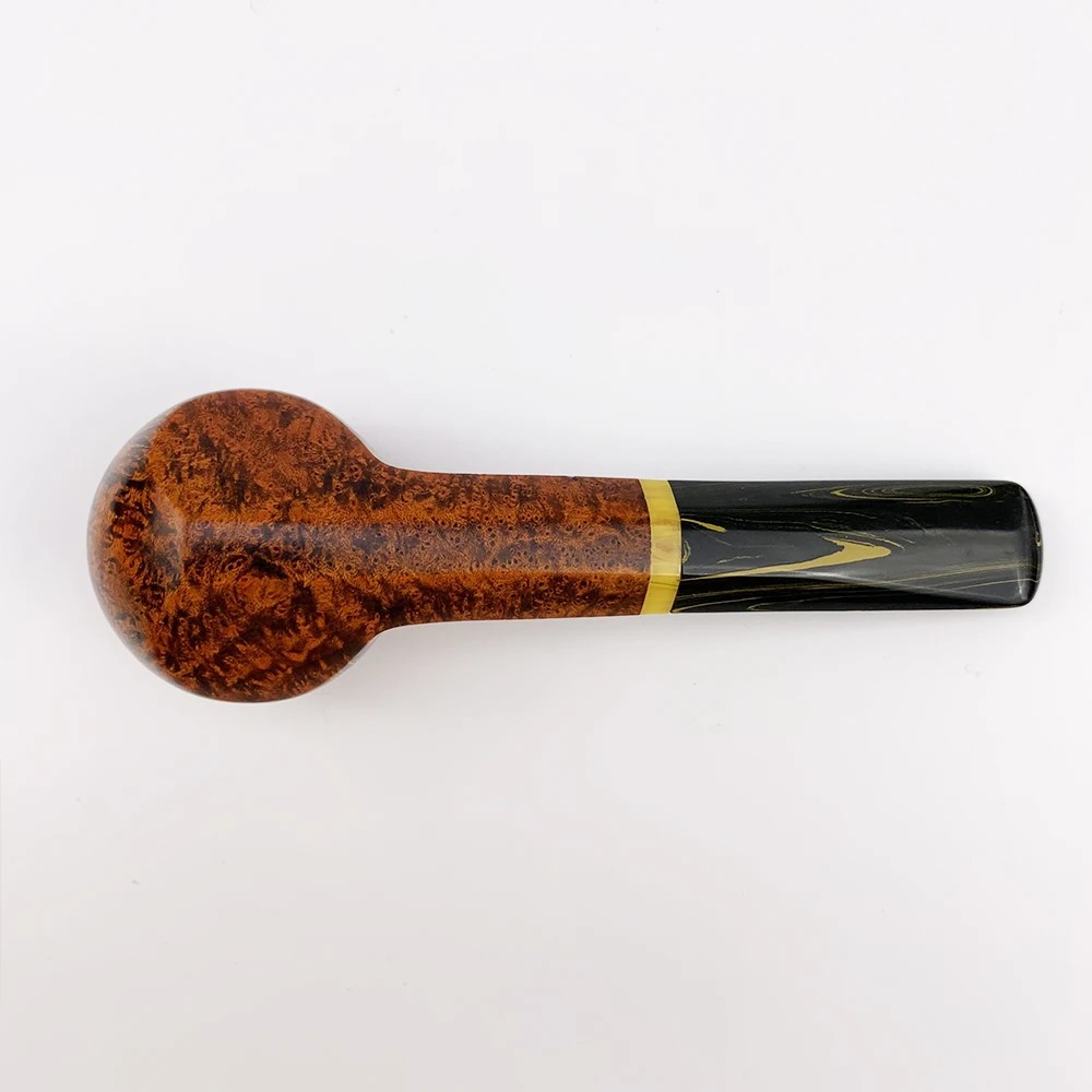 MUXINAG Classic Briar Tobacco Pipe Solid Wood Pipe Bowl 20mm Diameter Colored Pipe Mouth Father's Day Gift Smoking Pipe