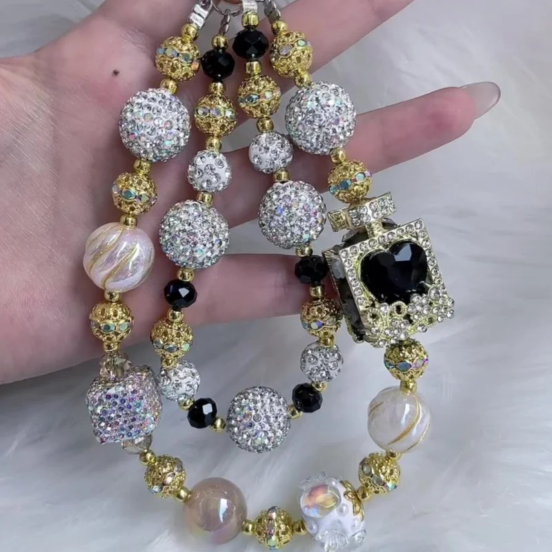 

Двухслойная многофункциональная цепочка для сумки для флакона духов «сделай сам», модная женская ручная сумка, подвесная сумка, очаровательная цепочка, роскошные аксессуары