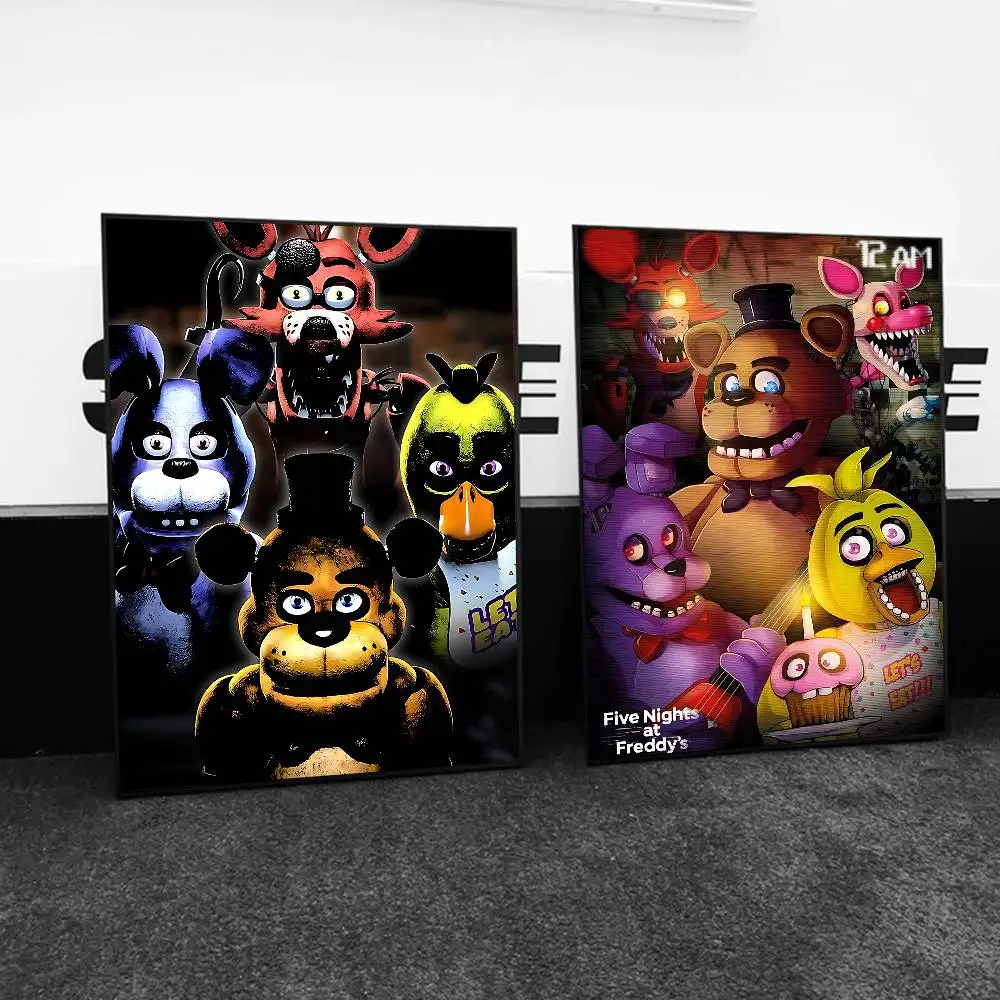 New FNAF Movie Game Poster Print A5 A4 A3 A2 Wall Art Decor For Room Office Gift For Fans