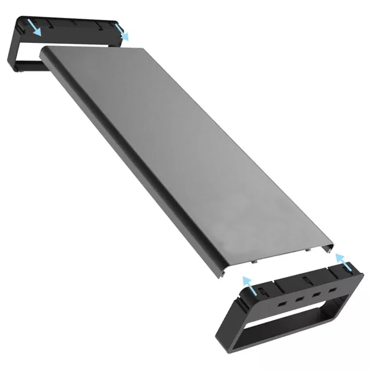 Destacável Multi-Funcional Laptop Stand com Hub USB, alumínio computador Stand