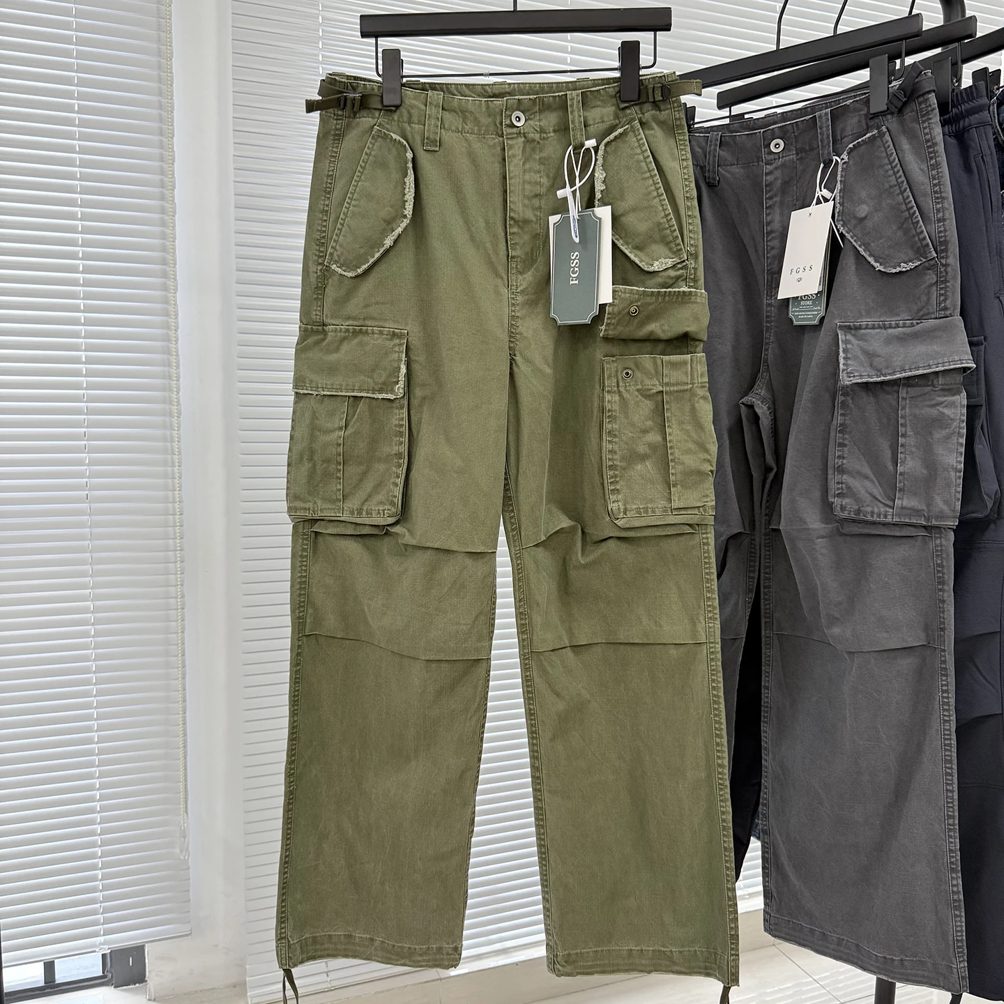 

American High Street Sle Men's And Women's Casual Loose Straight Leg Work Pants Wear Resistant Cotton Trousers