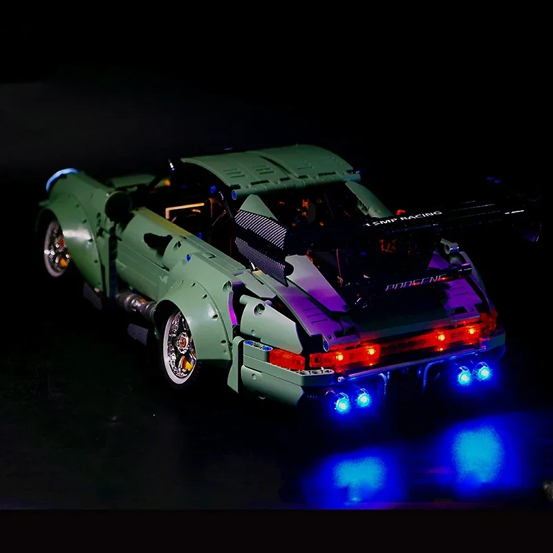 Zestaw DIY z diodami LED do samodzielnego montażu do modelu samochodu sportowego LEGO 10220 (tylko diody LED, bez klocków)